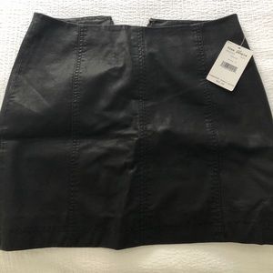 Free People vegan leather skirt